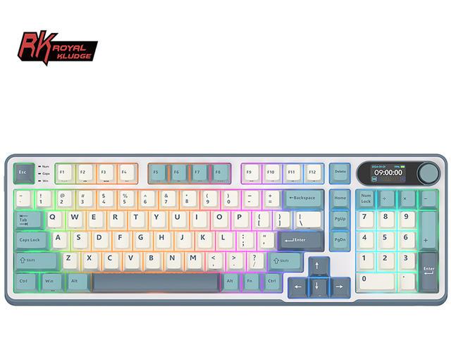 Royal Kludge RK-S98 Light Cloud, Chartreuse switch | JAR Computers Royal Kludge RK-S98 Light Cloud, Chartreuse switch