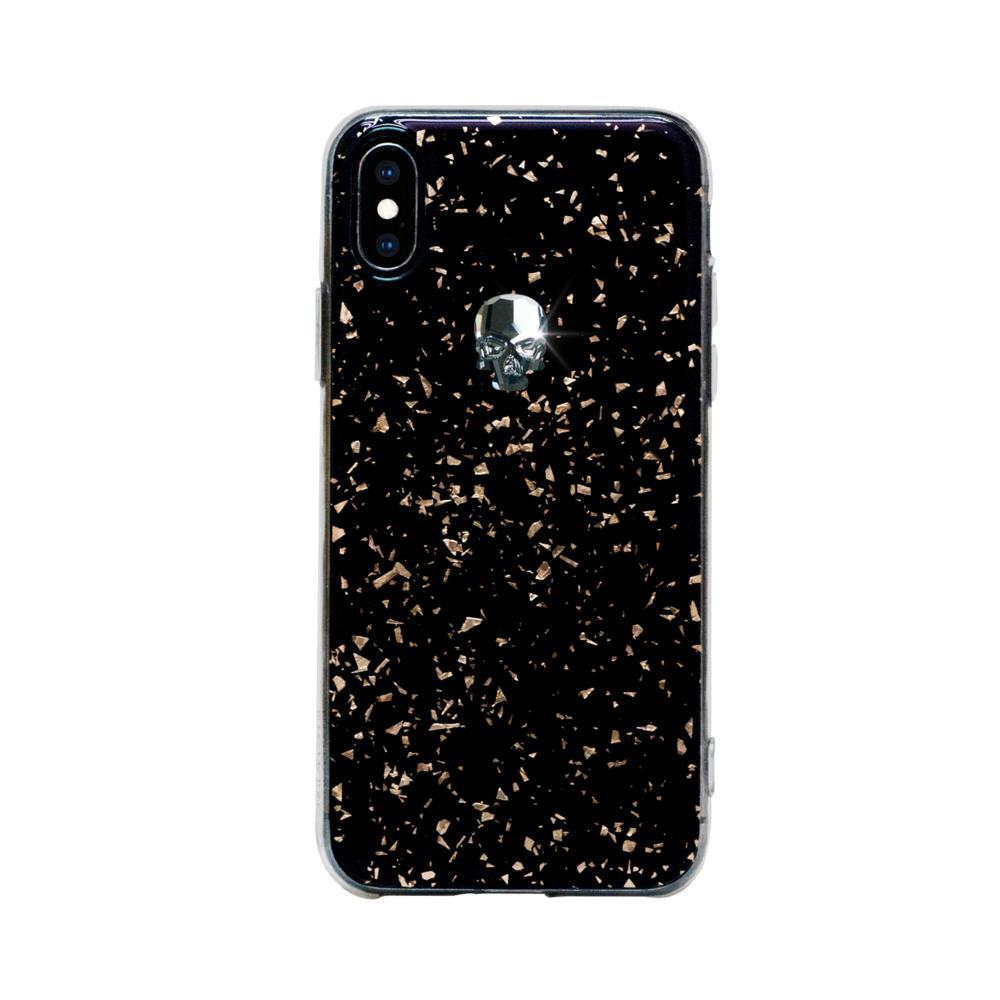 Силиконов (TPU) калъф с череп от кристали Сваровски за iPhone XS, iPhone X - Bling My Thing TPU Treasure Silver Skull Swarovski (черен) | JAR Computers Силиконов (TPU) калъф с череп от кристали Сваровски за iPhone XS, iPhone X - Bling My Thing TPU Treasure Silver Skull Swarovski (черен)