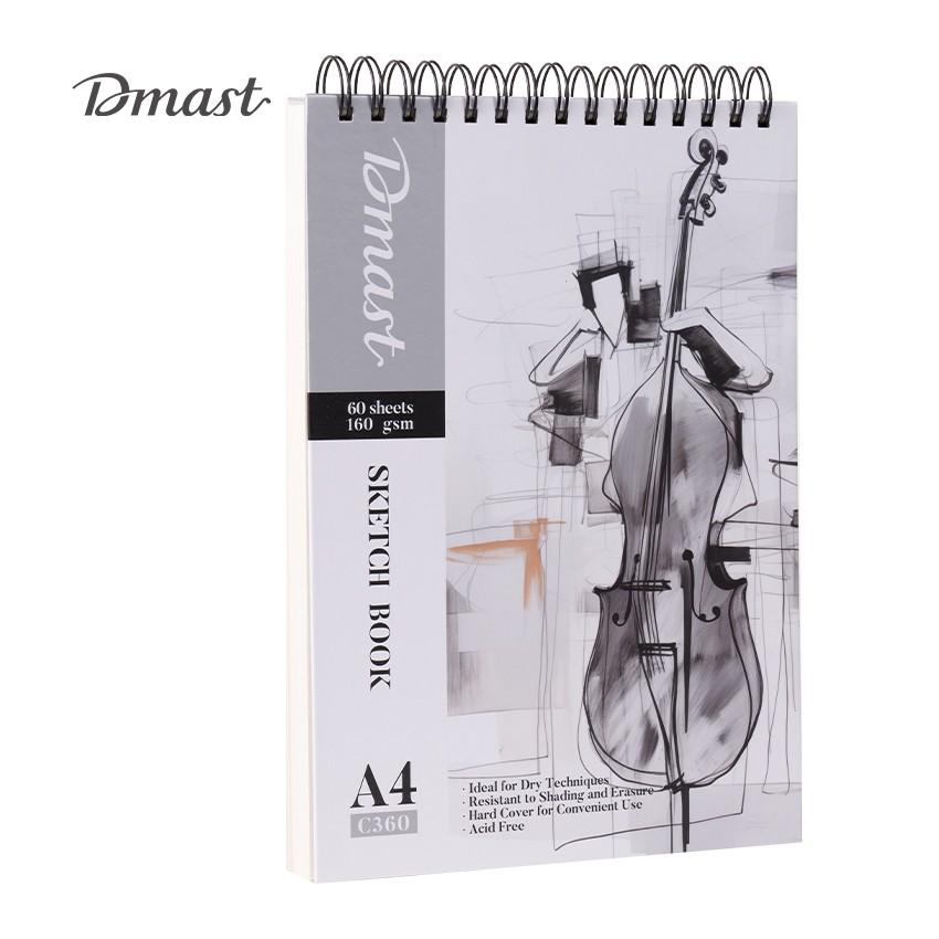 Скицник със спирала Deli Dmast, за сухи техники EC360, A4, 160 г/кв.м, твърди корици, 60 л. | JAR Computers Скицник със спирала Deli Dmast, за сухи техники EC360, A4, 160 г/кв.м, твърди корици, 60 л.