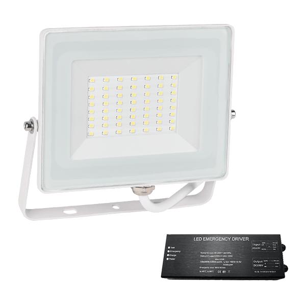 STELLAR HELIOS LED ПРОЖЕКТОР 50W 4000K БЯЛ+ АВАРИЕН БЛОК