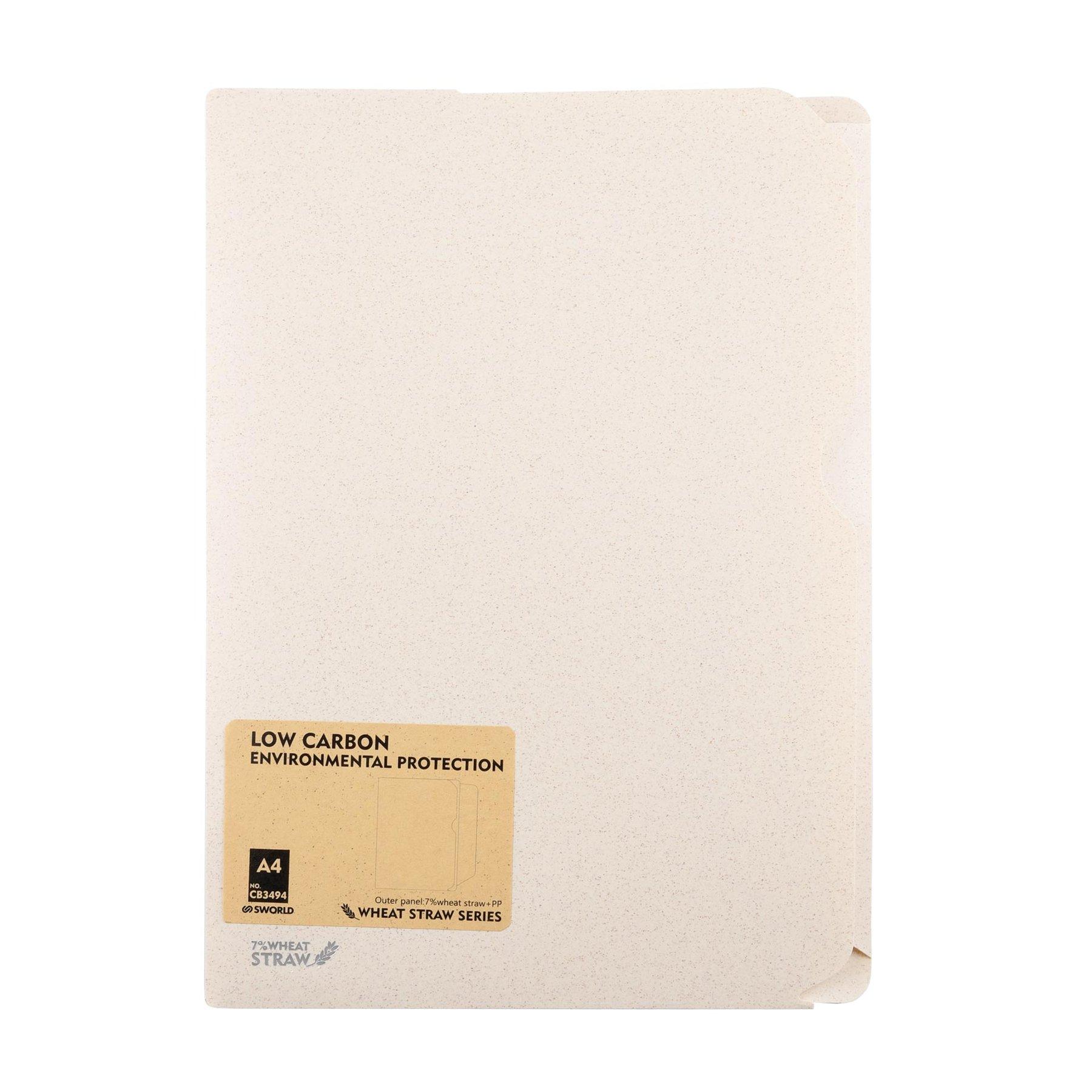 Sworld Папка Wheat Straw, А4, бяла | JAR Computers Sworld Папка Wheat Straw, А4, бяла