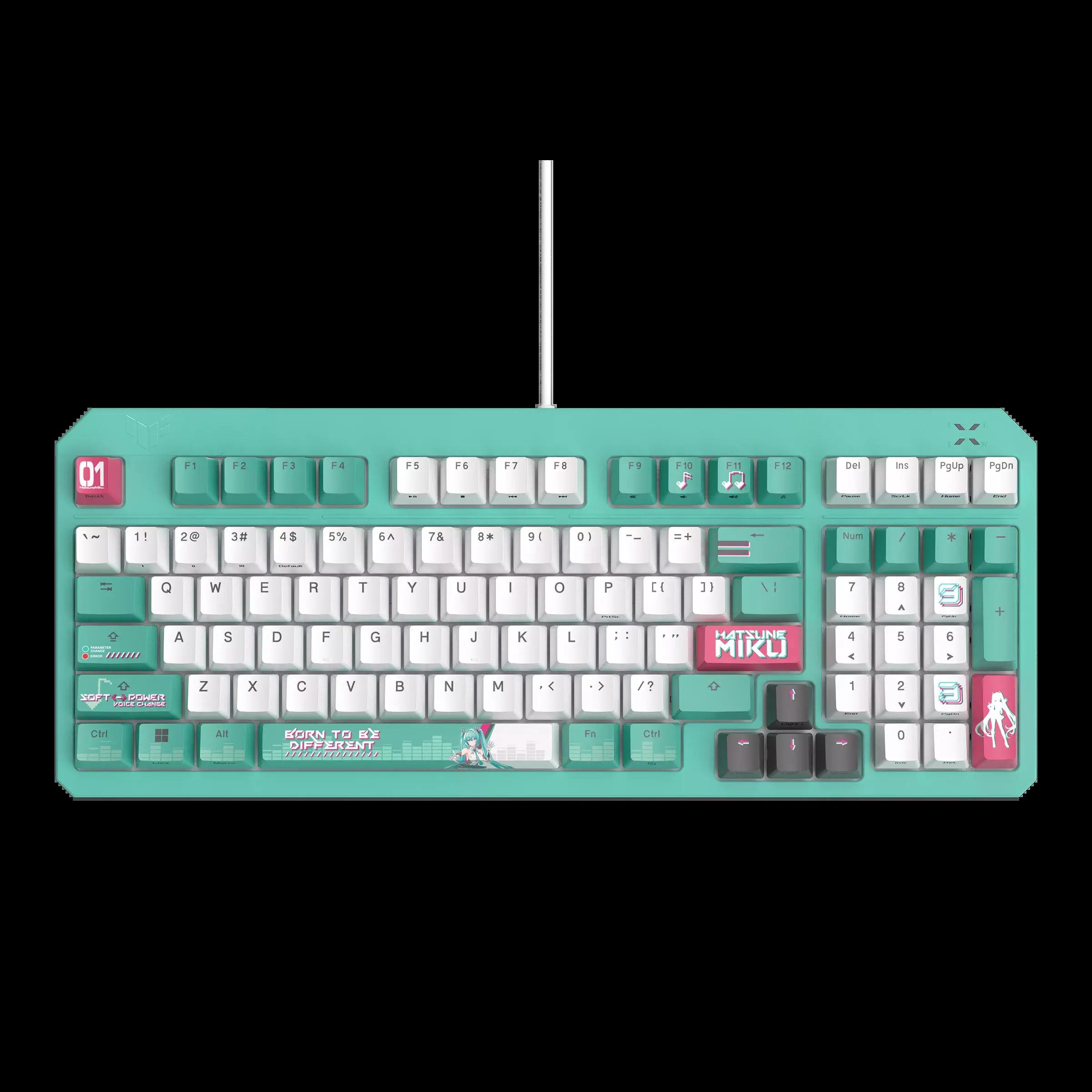 Геймърска клавиатура ASUS TUF Gaming K3 Gen II Hatsune Miku Edition - Optical Mechanical Switch