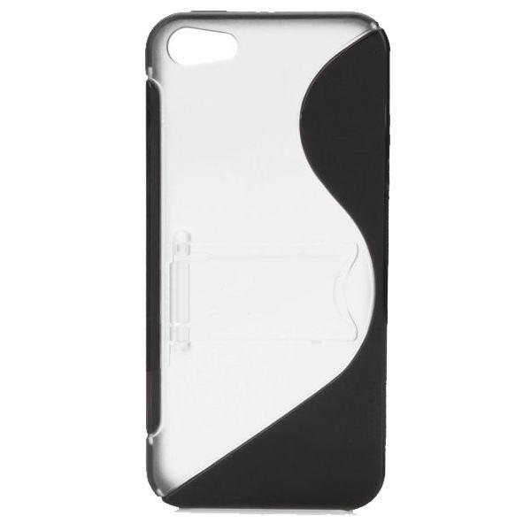 Хибриден кейс и поставка за iPhone 5, iPhone 5S, iPhone SE - Faceplate Stand (черен) | JAR Computers Хибриден кейс и поставка за iPhone 5, iPhone 5S, iPhone SE - Faceplate Stand (черен)