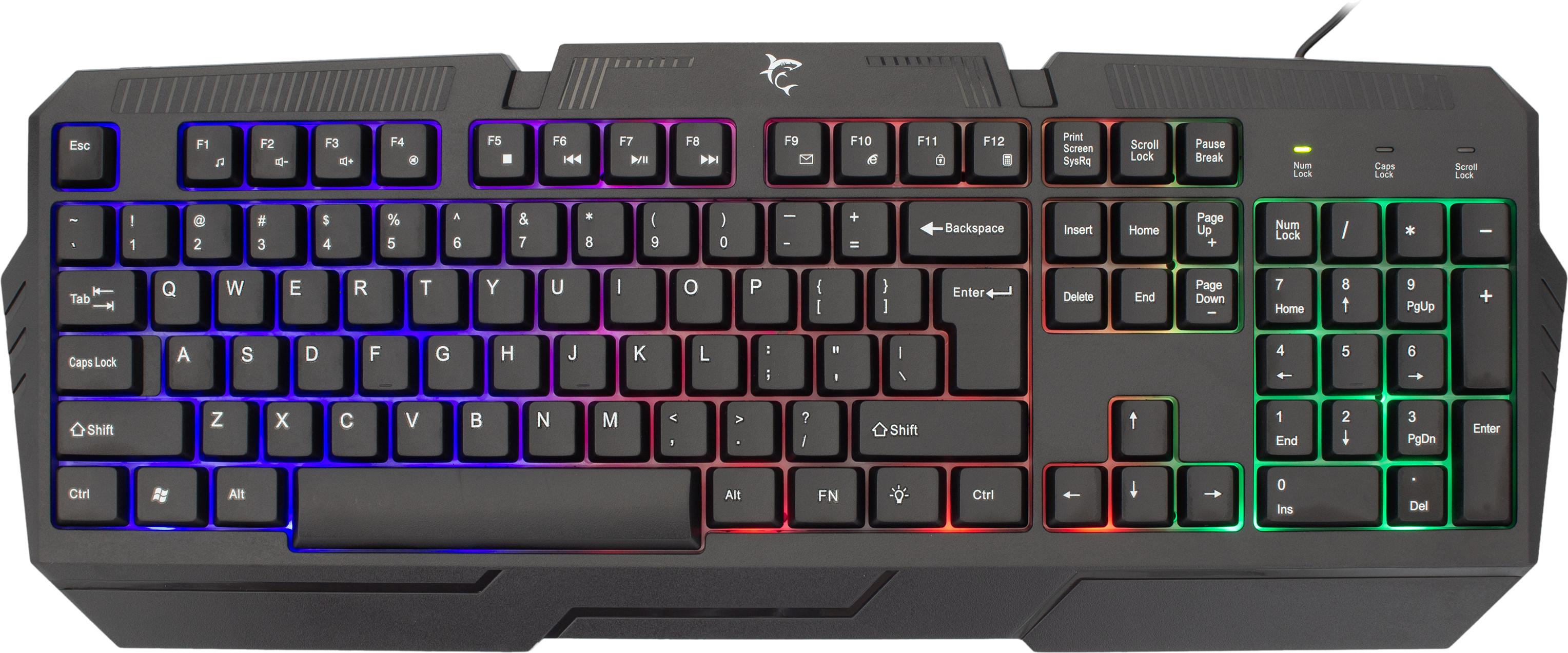 Клавиатура White Shark - DAKOTA, US, черна | JAR Computers Клавиатура White Shark - DAKOTA, US, черна