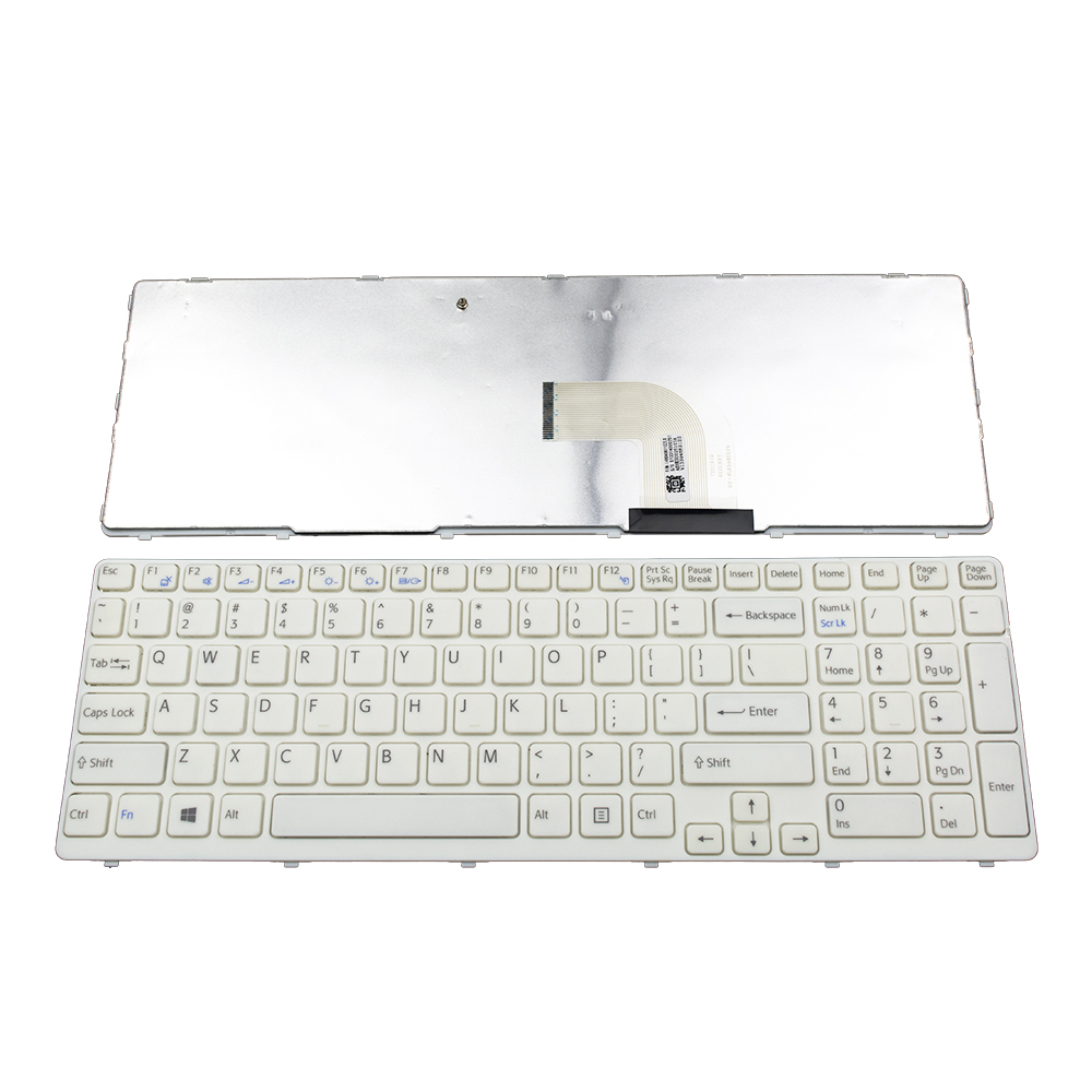 Клавиатура за лаптоп Sony Vaio SVE15 White Frame White US/UK Type 1 | JAR Computers Клавиатура за лаптоп Sony Vaio SVE15 White Frame White US/UK Type 1