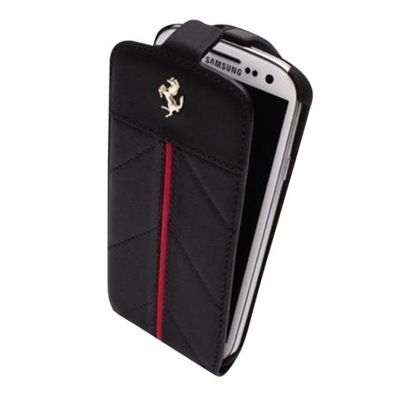 Кожен кейс за Samsung Galaxy S3 - Ferrari California Series Flip-Case (черен) | JAR Computers Кожен кейс за Samsung Galaxy S3 - Ferrari California Series Flip-Case (черен)
