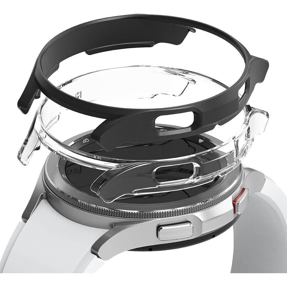 Комплект от два броя качествен твърд кейс за Samsung Galaxy Watch 4 Classic 46 мм (прозрачен и черен) - Ringke 2x Slim Watch Case (2 броя) | JAR Computers Комплект от два броя качествен твърд кейс за Samsung Galaxy Watch 4 Classic 46 мм (прозрачен и черен) - Ringke 2x Slim Watch Case (2 броя)