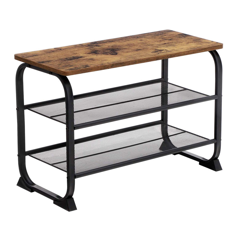 Metal Shoe Case with 2 Shelves and Bench 66 x 30 x 45 cm Vasagle (LMR32BX) (VASLMR32BX) | JAR Computers Metal Shoe Case with 2 Shelves and Bench 66 x 30 x 45 cm Vasagle (LMR32BX) (VASLMR32BX)