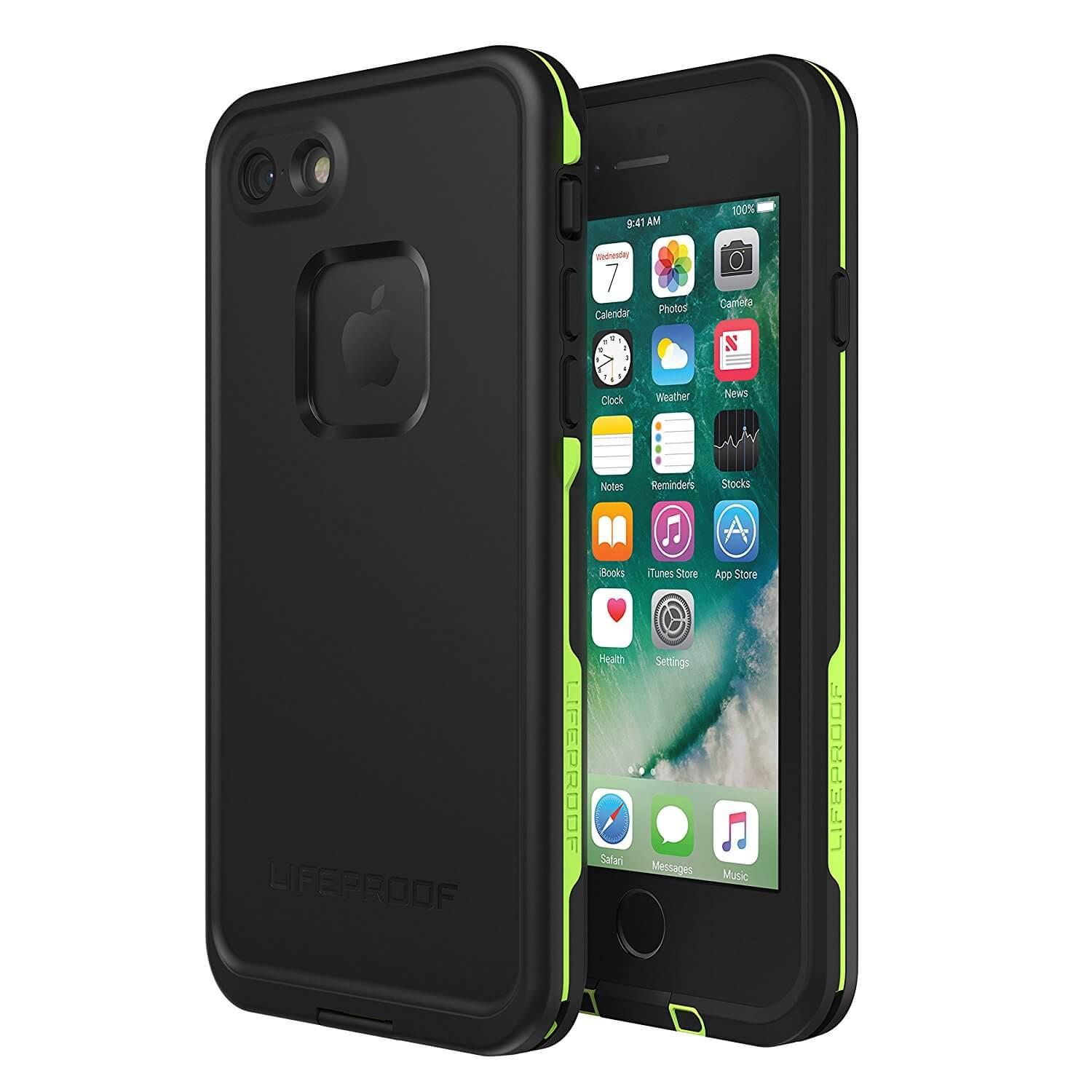 Ударо и водоустойчив кейс за iPhone 8, iPhone 7 - LifeProof Fre Touch ID (черен-зелен) | JAR Computers Ударо и водоустойчив кейс за iPhone 8, iPhone 7 - LifeProof Fre Touch ID (черен-зелен)