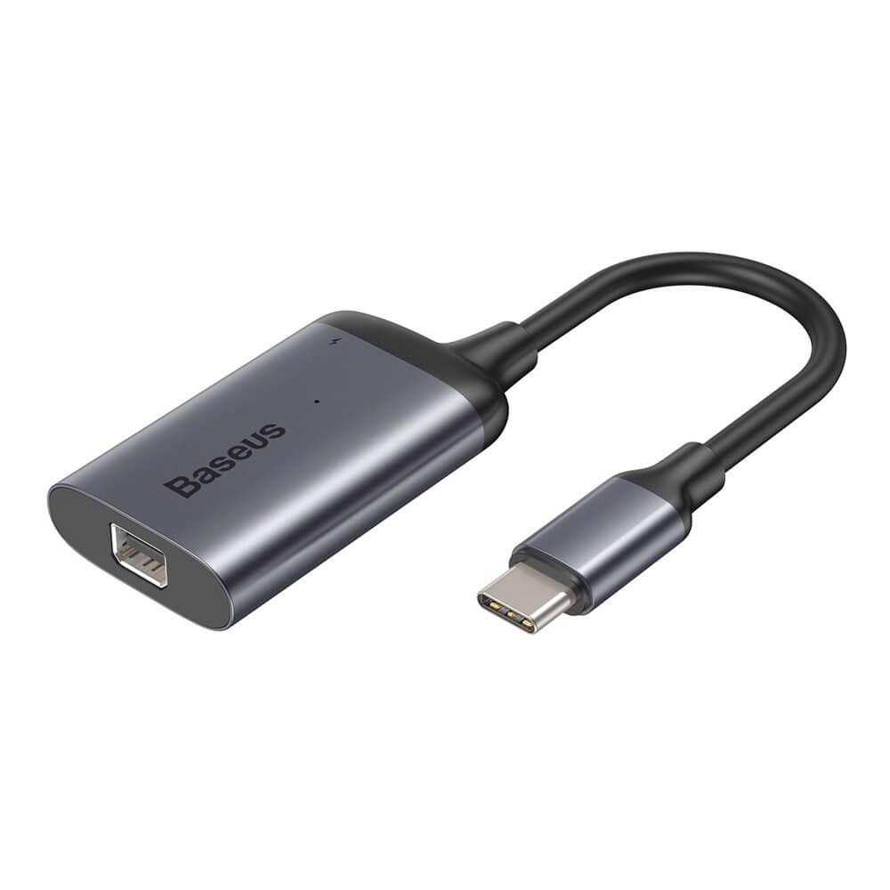 Baseus Enjoyment USB-C to Mini DisplayPort + USB-C PD Hub - USB-C хъб за свързване от USB-C към Mini DisplayPort и USB-C PD порт (тъмносив) | JAR Computers Baseus Enjoyment USB-C to Mini DisplayPort + USB-C PD Hub - USB-C хъб за свързване от USB-C към Mini DisplayPort и USB-C PD порт (тъмносив)