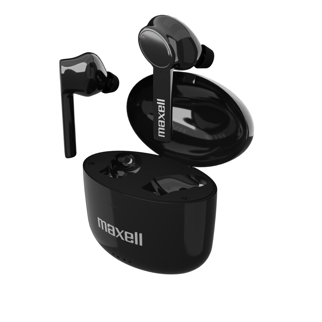Блутут слушалки Maxell Bass13 TWS, True Wireless, Bluetooth 5.0, Черни | JAR Computers Блутут слушалки Maxell Bass13 TWS, True Wireless, Bluetooth 5.0, Черни