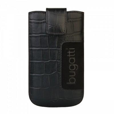 Кожен калъф за iPhone 5, iPhone 5S, iPhone SE, iPhone 5C - Bugatti SlimCase Croco Leather Case ML (черен) | JAR Computers Кожен калъф за iPhone 5, iPhone 5S, iPhone SE, iPhone 5C - Bugatti SlimCase Croco Leather Case ML (черен)