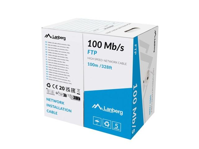 Lanberg LAN cable ftp 100m stranded cca grey