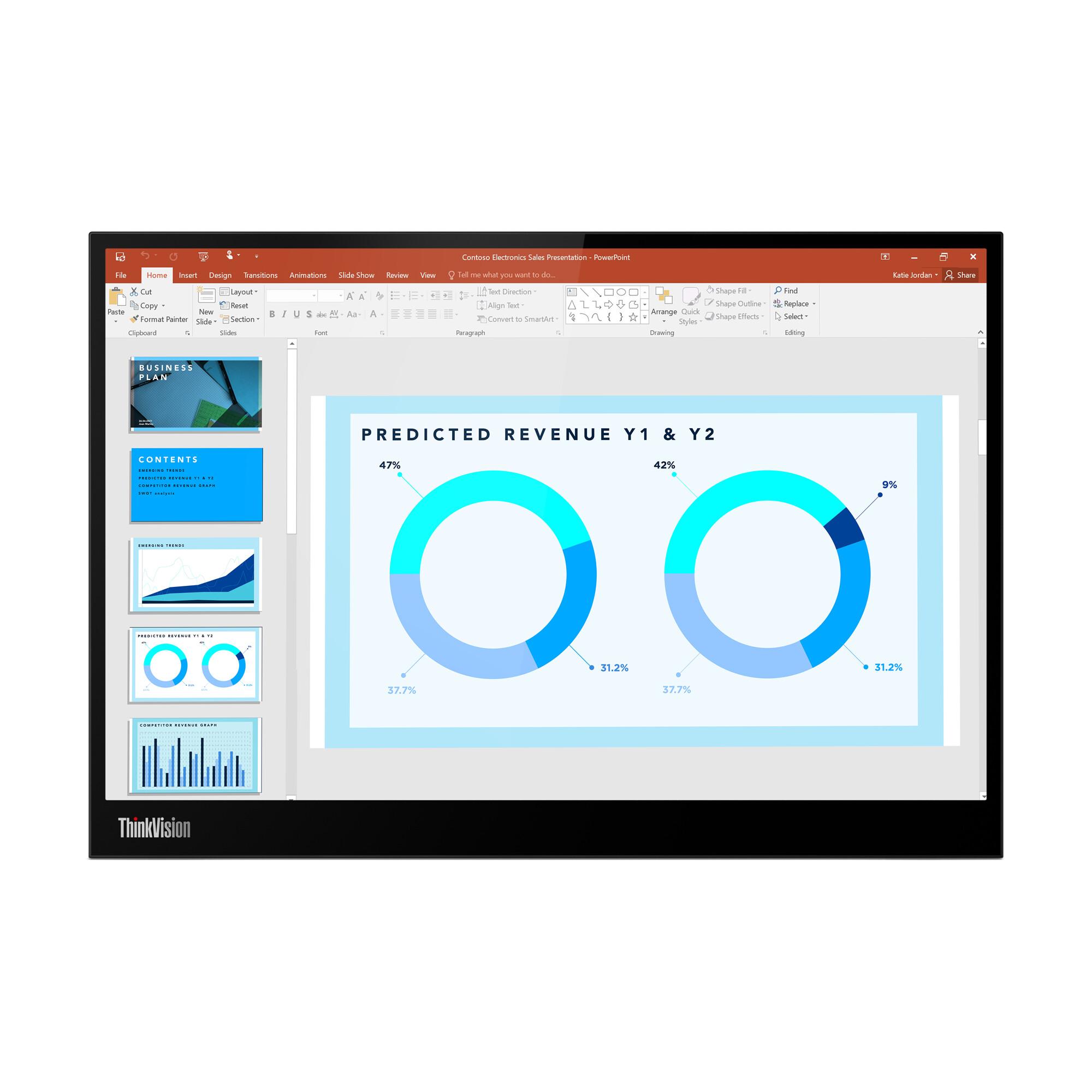Lenovo ThinkVision M14d компютърен монитор 35,6 см (14") 2240 x 1400 пиксела 2.2K LED Черен | JAR Computers Lenovo ThinkVision M14d компютърен монитор 35,6 см (14") 2240 x 1400 пиксела 2.2K LED Черен