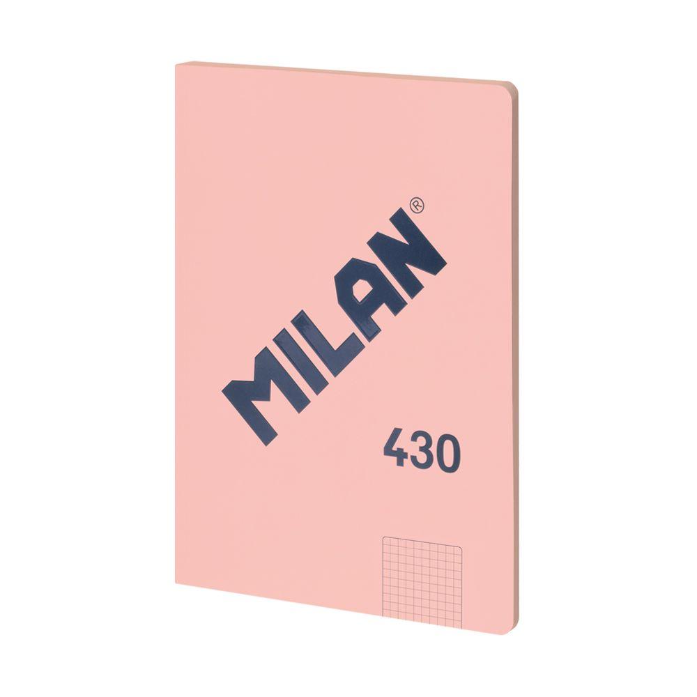 Milan Тетрадка 1918, А4, малки квадратчета, картонена корица, 48 листа, розова | JAR Computers Milan Тетрадка 1918, А4, малки квадратчета, картонена корица, 48 листа, розова