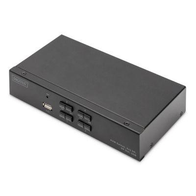 Мрежов суич Switch Digitus KVM 4x1 DP, DP Out,USB 4xSp./Micro | JAR Computers Мрежов суич Switch Digitus KVM 4x1 DP, DP Out,USB 4xSp./Micro
