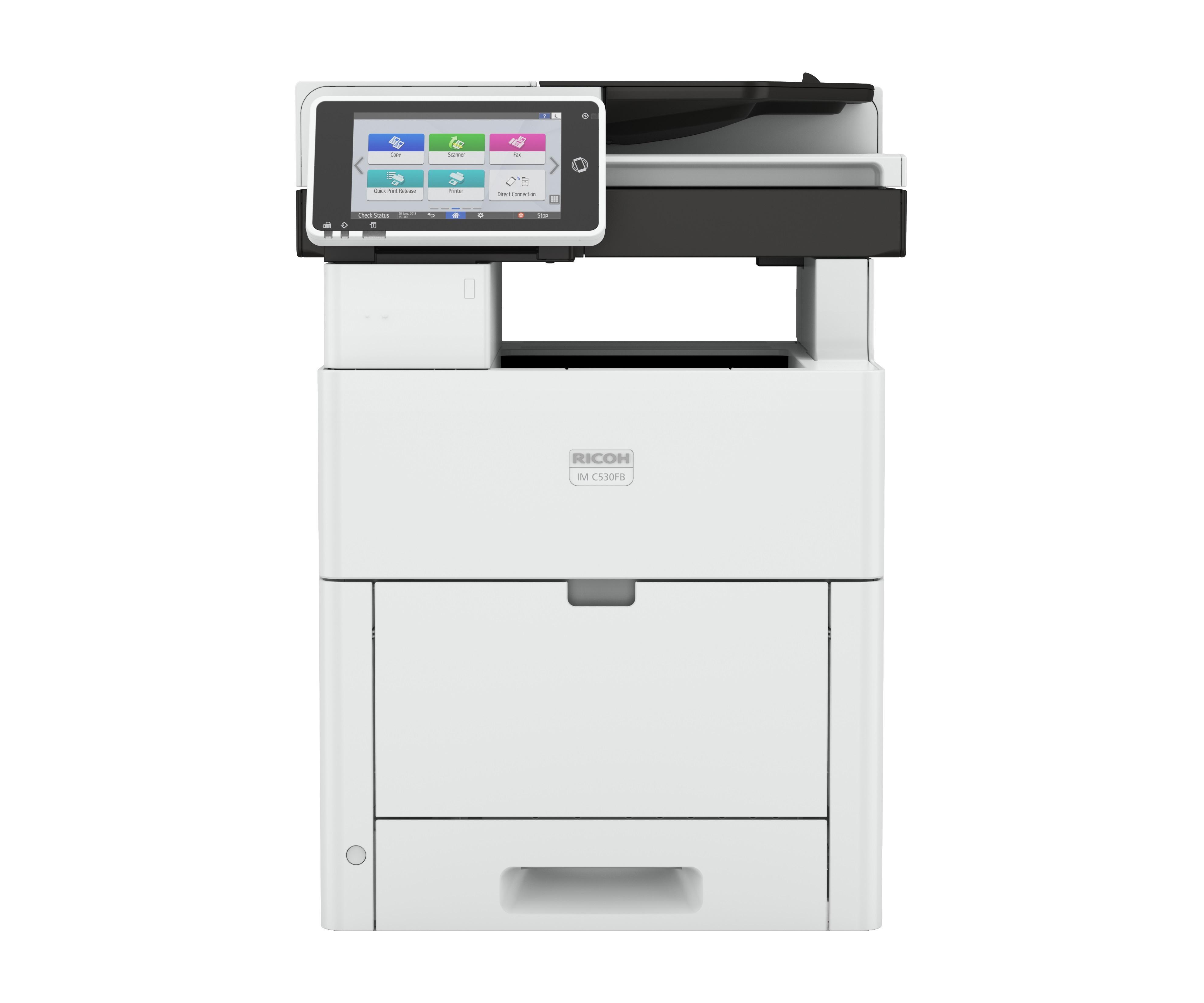 Мултифункционалнo устройствo Ricoh IM C530FB, A4, 53 стр/мин, 7&quot; панел, SPDF 100стр.