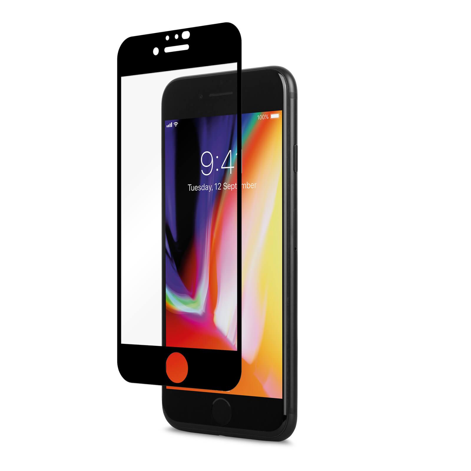 Обхващащо ръбовете матово защитно покритие за iPhone 8, iPhone 7, iPhone 6, iPhone 6S - Moshi iVisor AG (черен) | JAR Computers Обхващащо ръбовете матово защитно покритие за iPhone 8, iPhone 7, iPhone 6, iPhone 6S - Moshi iVisor AG (черен)