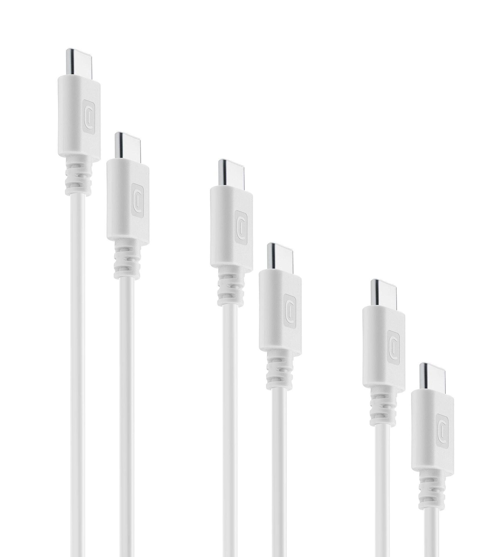 Пакет 3бр кабели USB-C към USB-C, 15см/120см/200см | JAR Computers Пакет 3бр кабели USB-C към USB-C, 15см/120см/200см