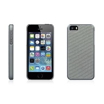 Поликарбонатов кейс с кожено покритие за iPhone 5, iPhone 5S, iPhone SE - Macally Weave (сив) | JAR Computers Поликарбонатов кейс с кожено покритие за iPhone 5, iPhone 5S, iPhone SE - Macally Weave (сив)