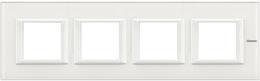 Рамка 4х2 мод. правоъгълна White glass Axolute Bticino | JAR Computers Рамка 4х2 мод. правоъгълна White glass Axolute Bticino