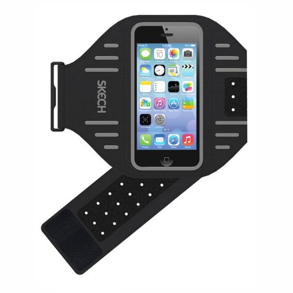 Спортен калъф за ръката за iPhone 5, iPhone 5S, iPhone SE, iPhone 5C - Skech Sport Аrmband (сив-черен) | JAR Computers Спортен калъф за ръката за iPhone 5, iPhone 5S, iPhone SE, iPhone 5C - Skech Sport Аrmband (сив-черен)