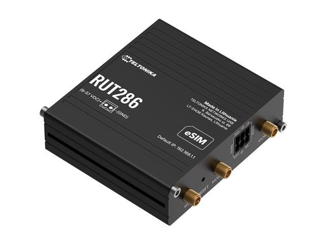 TELTONIKA NETWORKS RUT286 4G/LTE/3G RS232 RS485 GLOBAL POE Industrial Router