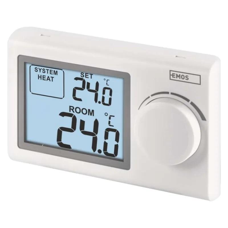 Термостат за отопление и охлаждане 5…35 °C с LCD дисплей 8A EMOS | JAR Computers Термостат за отопление и охлаждане 5…35 °C с LCD дисплей 8A EMOS