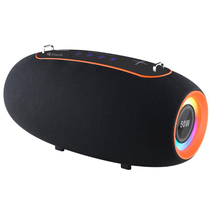 Тонколона Kisonli K8, Bluetooth, USB, SD, AUX, RGB, Черен - 22296 | JAR Computers Тонколона Kisonli K8, Bluetooth, USB, SD, AUX, RGB, Черен - 22296
