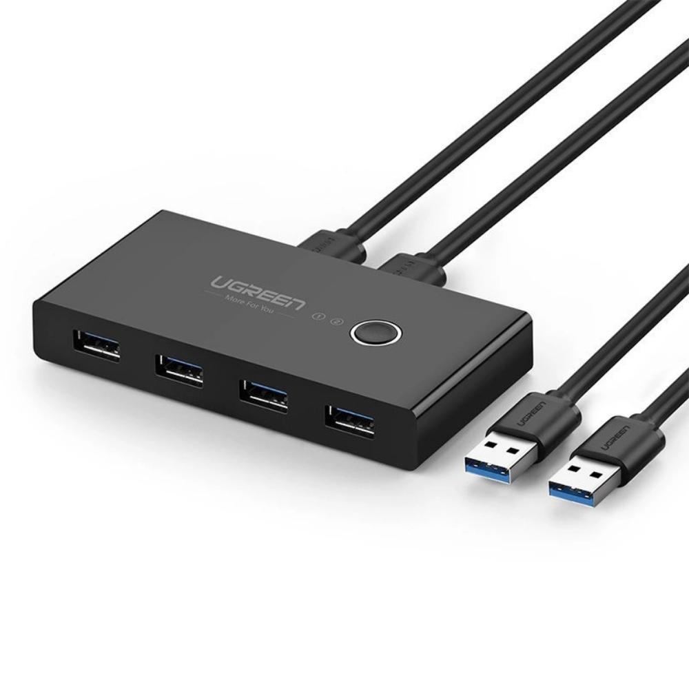 Ugreen Sharing Switch Box 30768B USB 3.0 black (30768B) (UGR30768B) | JAR Computers Ugreen Sharing Switch Box 30768B USB 3.0 black (30768B) (UGR30768B)