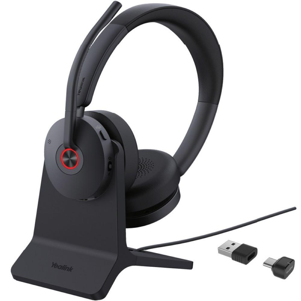 Yealink BH74 Bluetooth слушалки със стойка Teams USB-C/A | JAR Computers Yealink BH74 Bluetooth слушалки със стойка Teams USB-C/A