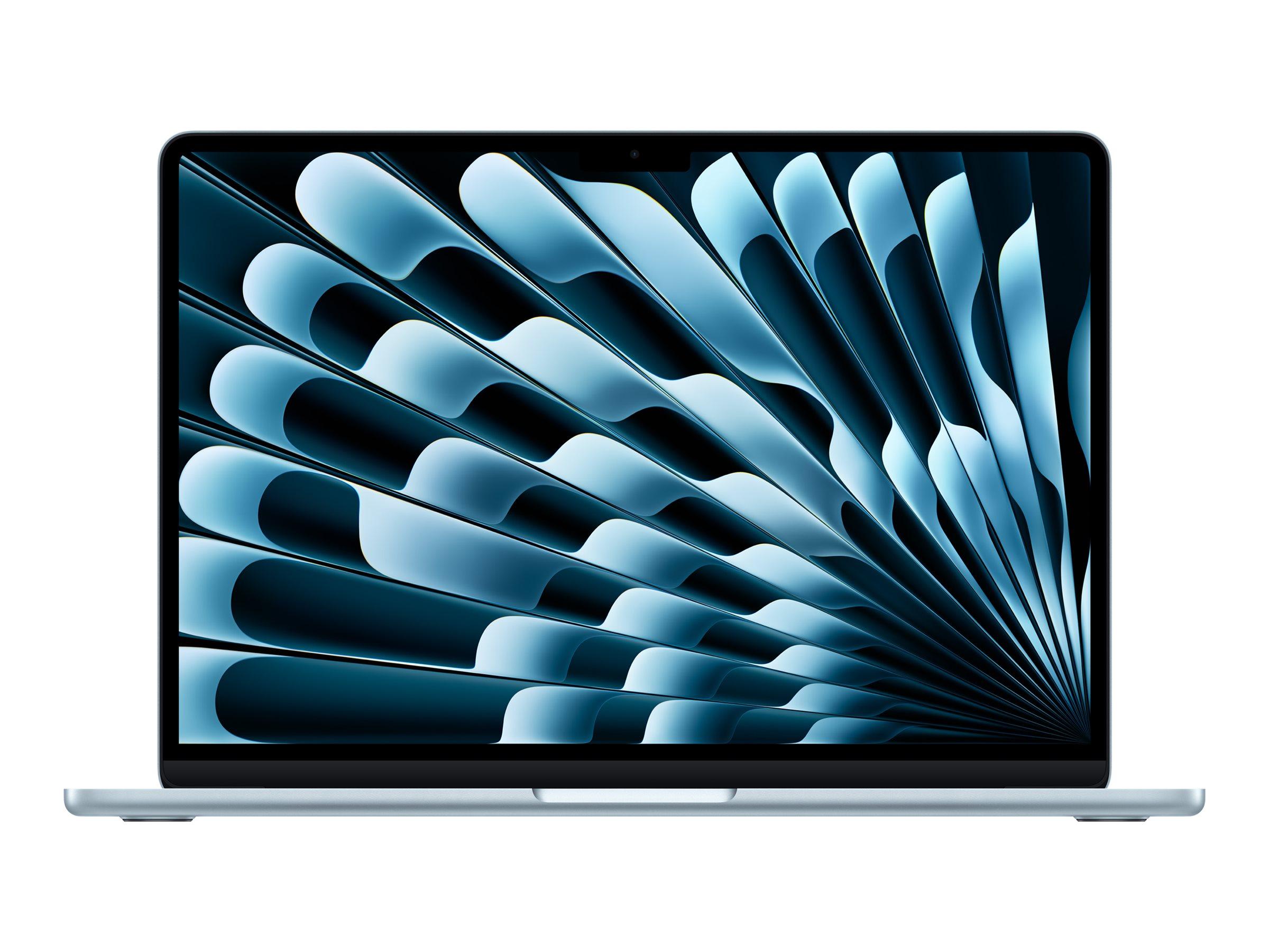 Apple MacBook Air: Apple M4 chip with 10-core CPU and 10-core GPU, 24GB, 512GB SSD - Sky Blue | JAR Computers Apple MacBook Air: Apple M4 chip with 10-core CPU and 10-core GPU, 24GB, 512GB SSD - Sky Blue