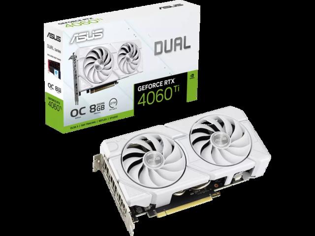 ASUS Dual GeForce RTX 4060 Ti EVO White OC Edition 8GB