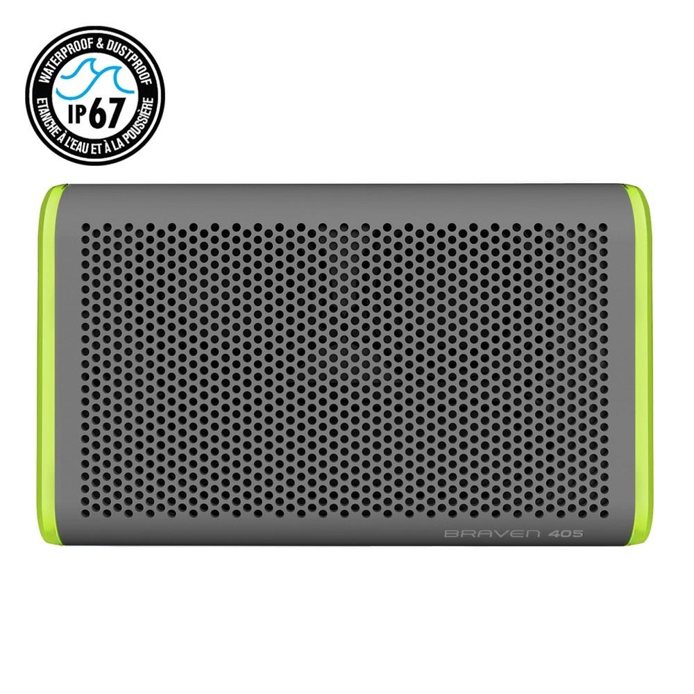Безжичен Bluetooth спийкър със спийкърфон за мобилни устройства - Braven B405SG Active Series Bluetooth Speaker (сив-зелен) | JAR Computers Безжичен Bluetooth спийкър със спийкърфон за мобилни устройства - Braven B405SG Active Series Bluetooth Speaker (сив-зелен)