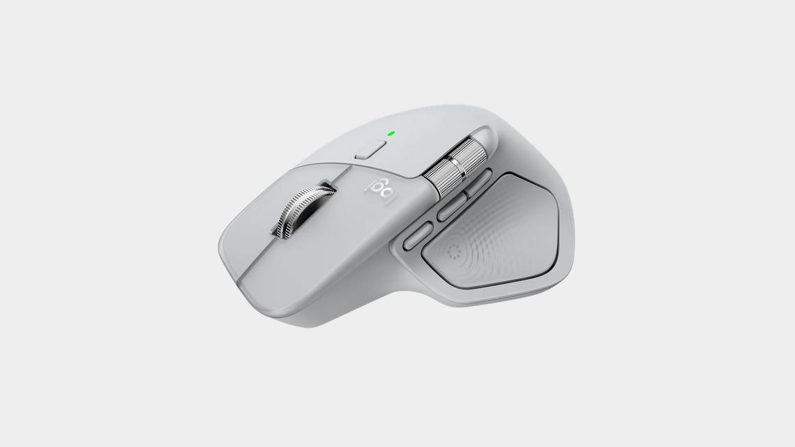 Безжична лазерна мишка LOGITECH MX MASTER 4 Pale Gray | JAR Computers Безжична лазерна мишка LOGITECH MX MASTER 4 Pale Gray