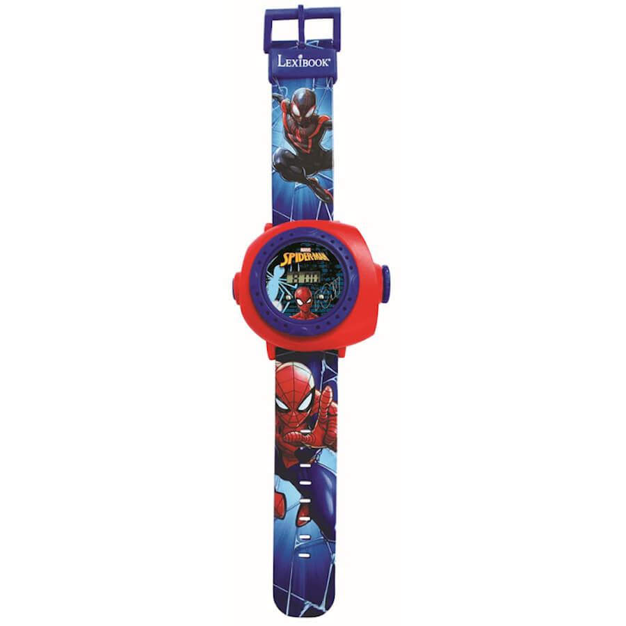 Детски часовник със силиконова каишка и проектор - Lexibook Spider-Man Children's Projection Watch with 20 Images (син-червен) | JAR Computers Детски часовник със силиконова каишка и проектор - Lexibook Spider-Man Children's Projection Watch with 20 Images (син-червен)