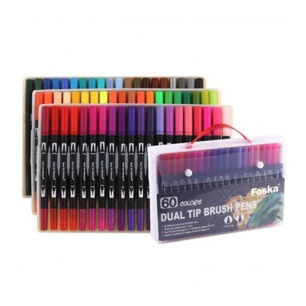 Foska Маркер-четка Brush Pen, 60 цвята | JAR Computers Foska Маркер-четка Brush Pen, 60 цвята