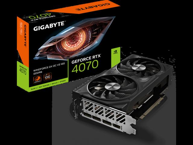 GIGABYTE GeForce RTX 4070 WINDFORCE 2X OC V2 12G