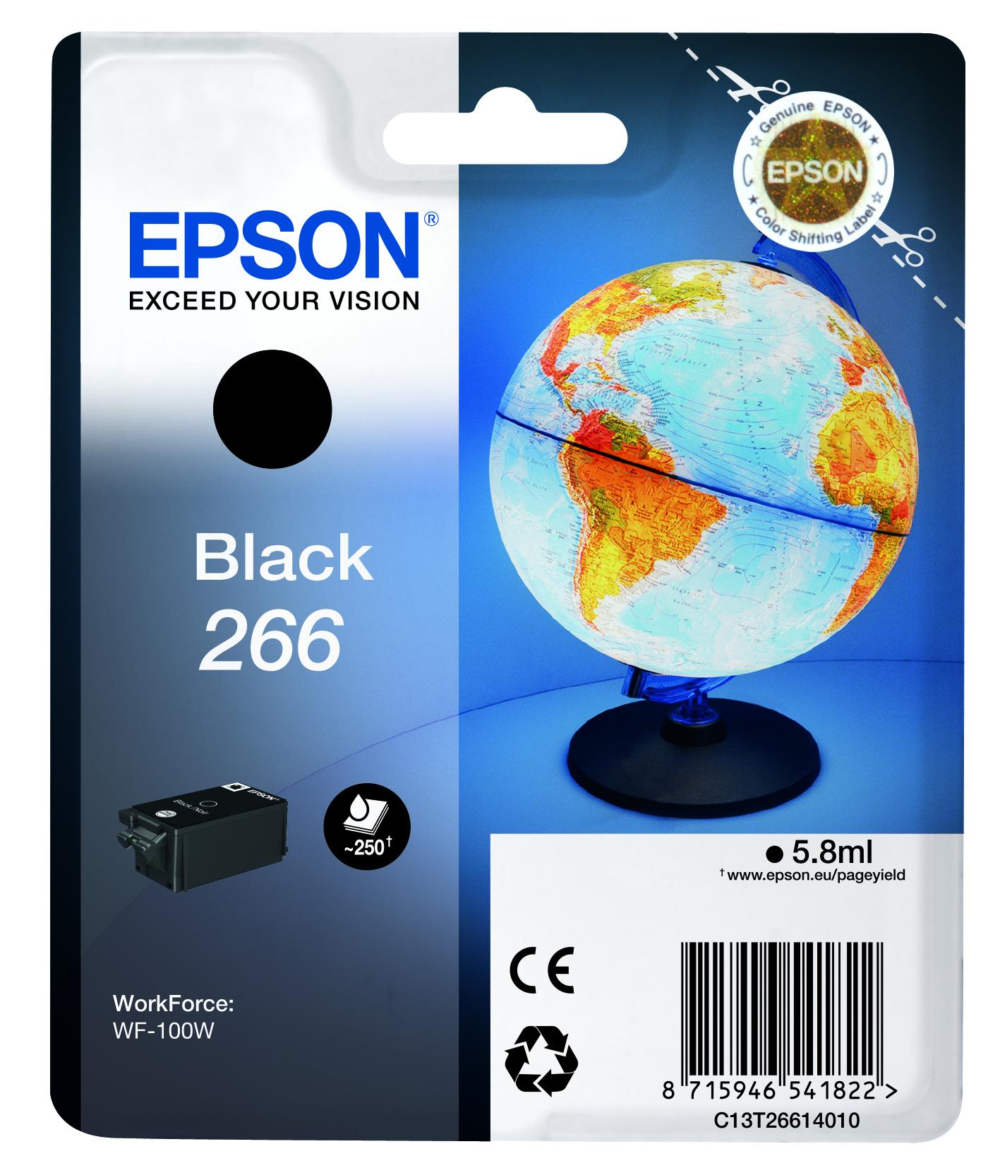 Глава за Epson WorkForce WF-100W/WF-110W - Ink - /266/ / C13T26614010 - Black - PN C13T26614010 | JAR Computers Глава за Epson WorkForce WF-100W/WF-110W - Ink - /266/ / C13T26614010 - Black - PN C13T26614010
