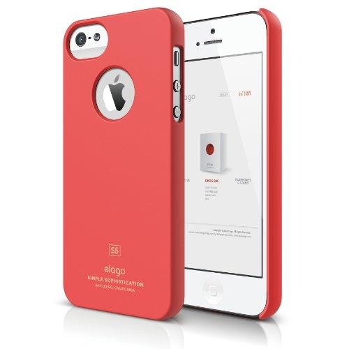 Кейс и HD покритие за iPhone 5, iPhone 5S, iPhone SE - Elago S5 Slim Fit Case + HD Clear Film (червен-мат) | JAR Computers Кейс и HD покритие за iPhone 5, iPhone 5S, iPhone SE - Elago S5 Slim Fit Case + HD Clear Film (червен-мат)