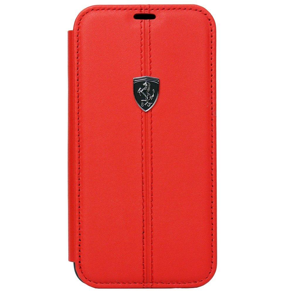 Кожен калъф (естествена кожа), тип портфейл за iPhone XS, iPhone X - Ferrari Heritage W Genuine Leather Booktype Case (червен) | JAR Computers Кожен калъф (естествена кожа), тип портфейл за iPhone XS, iPhone X - Ferrari Heritage W Genuine Leather Booktype Case (червен)