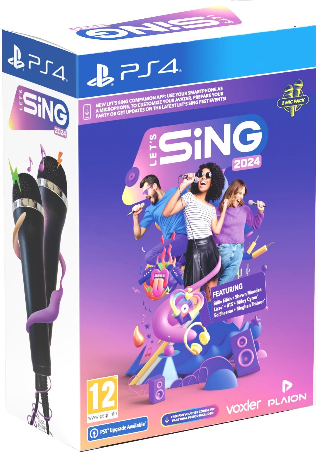 Let's Sing 2024 + 2 Microphones Bundle (PS4)