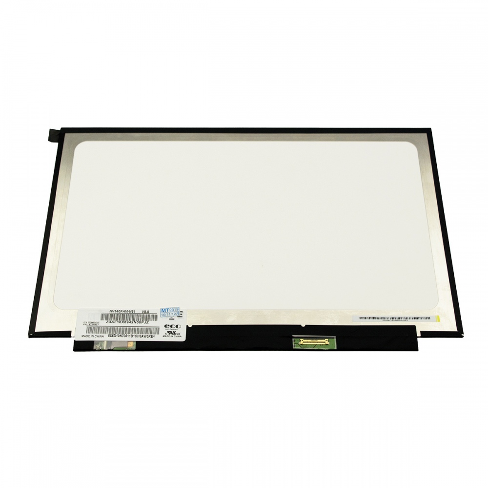Матрица за лаптоп (Дисплей) 14.0" NV140FHM-N48 (eDP No Brackets) (1920x1080) (IPS) (Narrow) - Матова