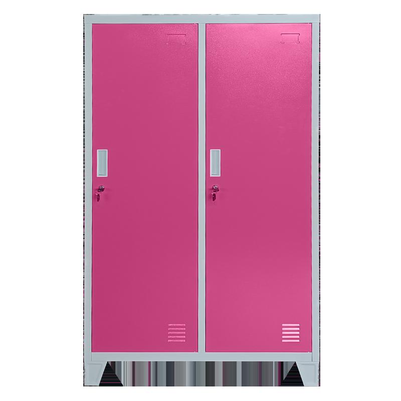 Метален шкаф Carmen CR-1604-2 JZ - Сив / розов | JAR Computers Метален шкаф Carmen CR-1604-2 JZ - Сив / розов