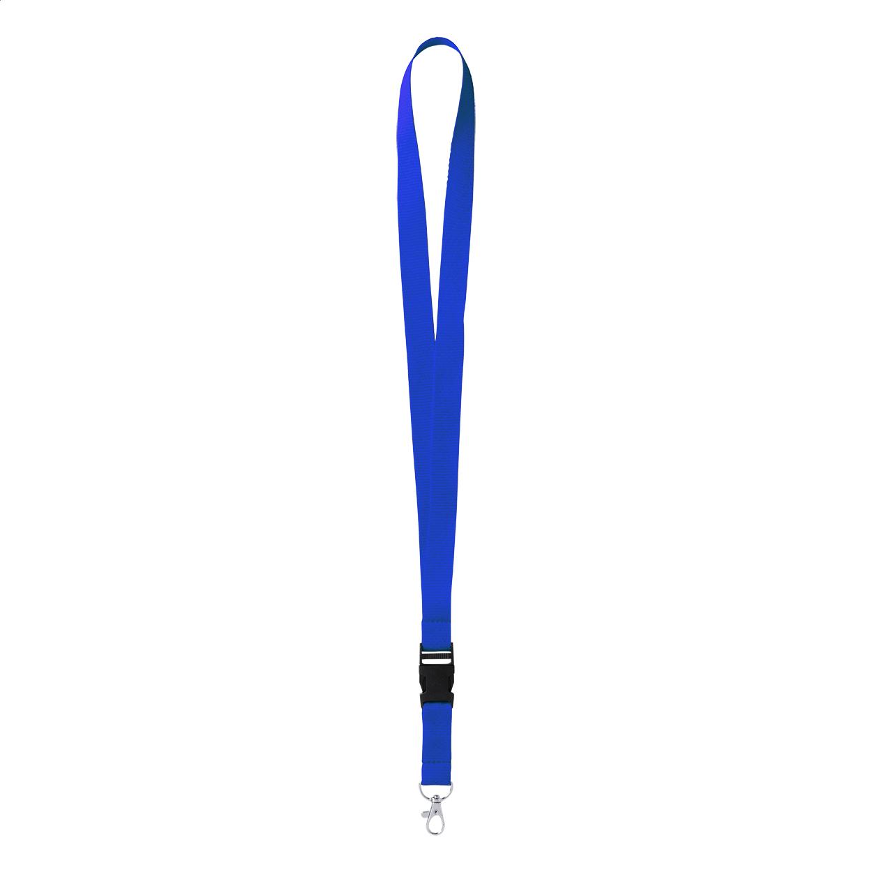 Office 1 Лента за бадж, с подвижна катарама и карабинер, 20 x 550 mm, синя | JAR Computers Office 1 Лента за бадж, с подвижна катарама и карабинер, 20 x 550 mm, синя