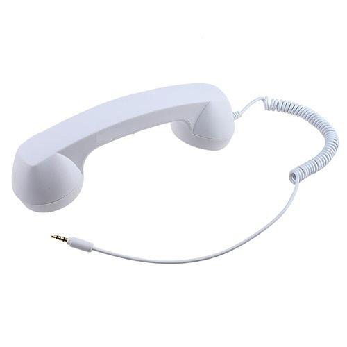 Ретро слушалка с микрофон и спийкър за iPhone и мобилни телефони - Coco POP Retro Phone Handset (бяла) | JAR Computers Ретро слушалка с микрофон и спийкър за iPhone и мобилни телефони - Coco POP Retro Phone Handset (бяла)