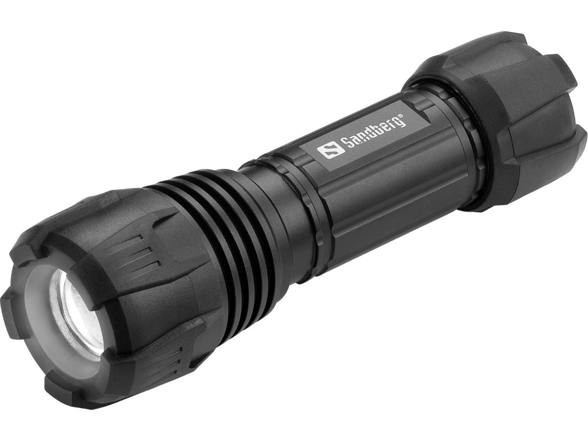 Sandberg Survivor Torch for AAA battery Black Hand flashlight LED | JAR Computers Sandberg Survivor Torch for AAA battery Black Hand flashlight LED