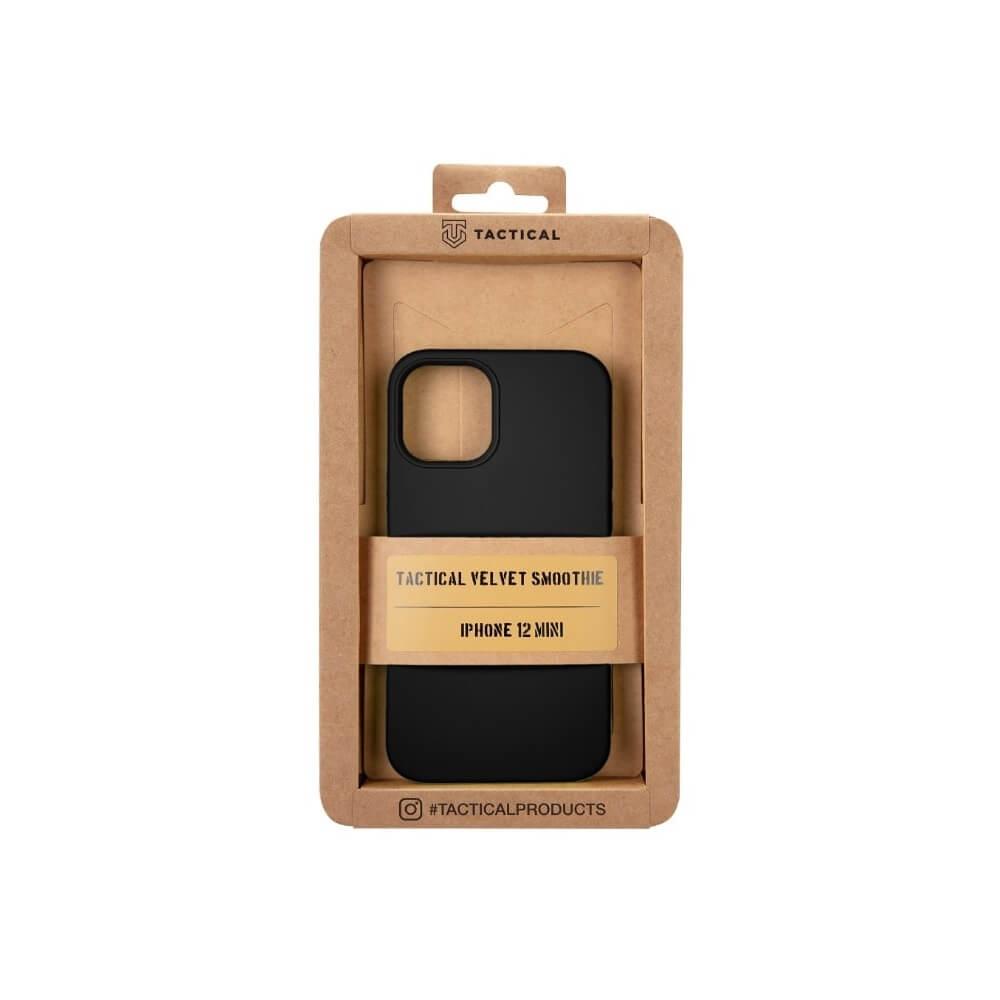 Силиконов калъф за iPhone 12 mini - Tactical Velvet Smoothie Cover (черен) | JAR Computers Силиконов калъф за iPhone 12 mini - Tactical Velvet Smoothie Cover (черен)