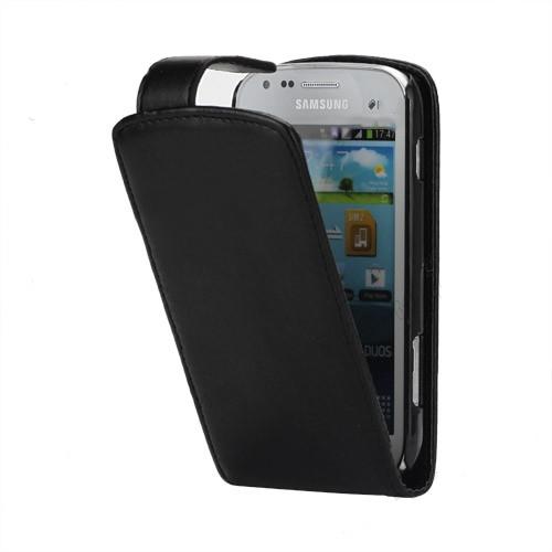 Вертикален кожен калъф с капак за Samsung Galaxy S Duos S7562 - Holsten Leather Case (черен) | JAR Computers Вертикален кожен калъф с капак за Samsung Galaxy S Duos S7562 - Holsten Leather Case (черен)