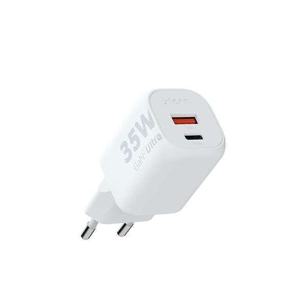Зарядно Xtorm GaN2 Ultra USB, порт USB-C, 220V, 35W, бял цвят | JAR Computers Зарядно Xtorm GaN2 Ultra USB, порт USB-C, 220V, 35W, бял цвят